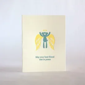 Angel Dog Pet Sympathy Card