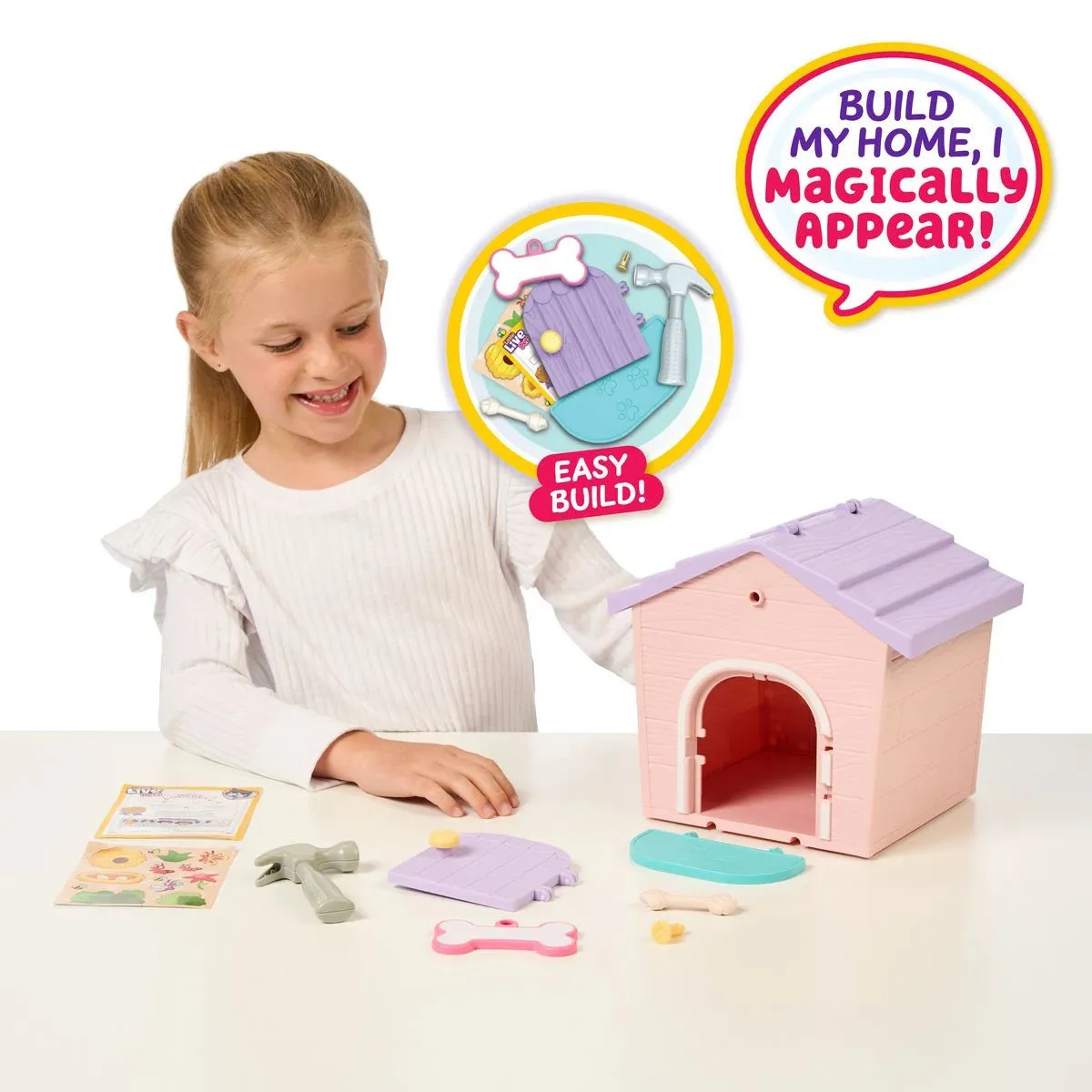 Little Live Pets My Puppys Home Series 2 Mini Playset - Pink Deluxe Edition