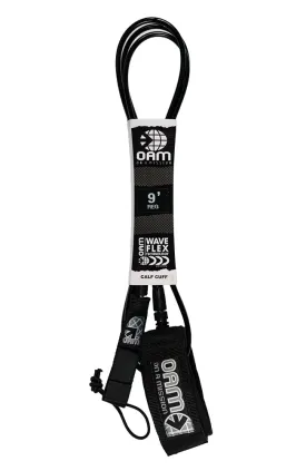 9' Regular Calf Leash Black