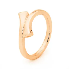 9ct Rose Gold Plain Nail Ring