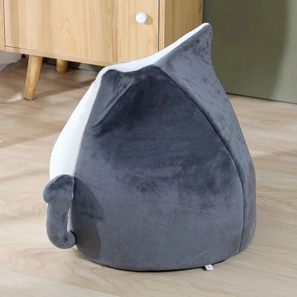 Adorable Cat Shaped Cat House