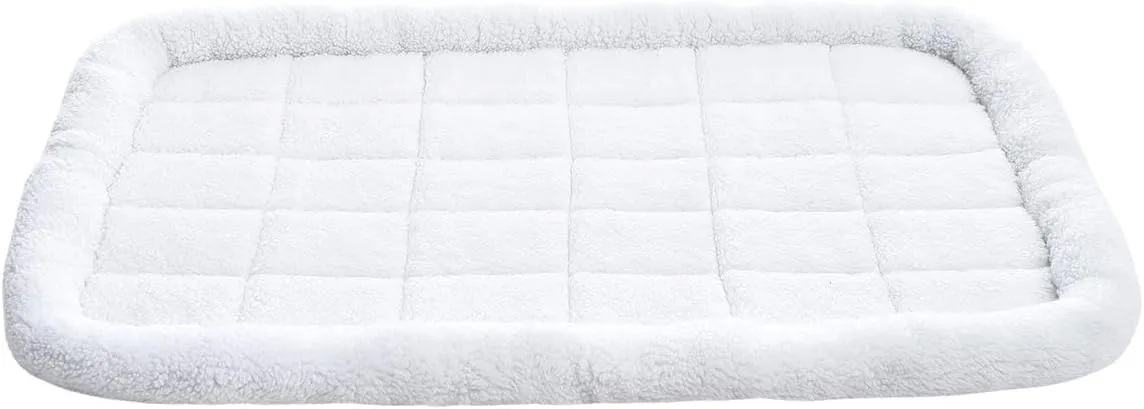 Amazon Basics Faux Sherpa Padded Bolster Dog & Pet Bed - 2 Sizes