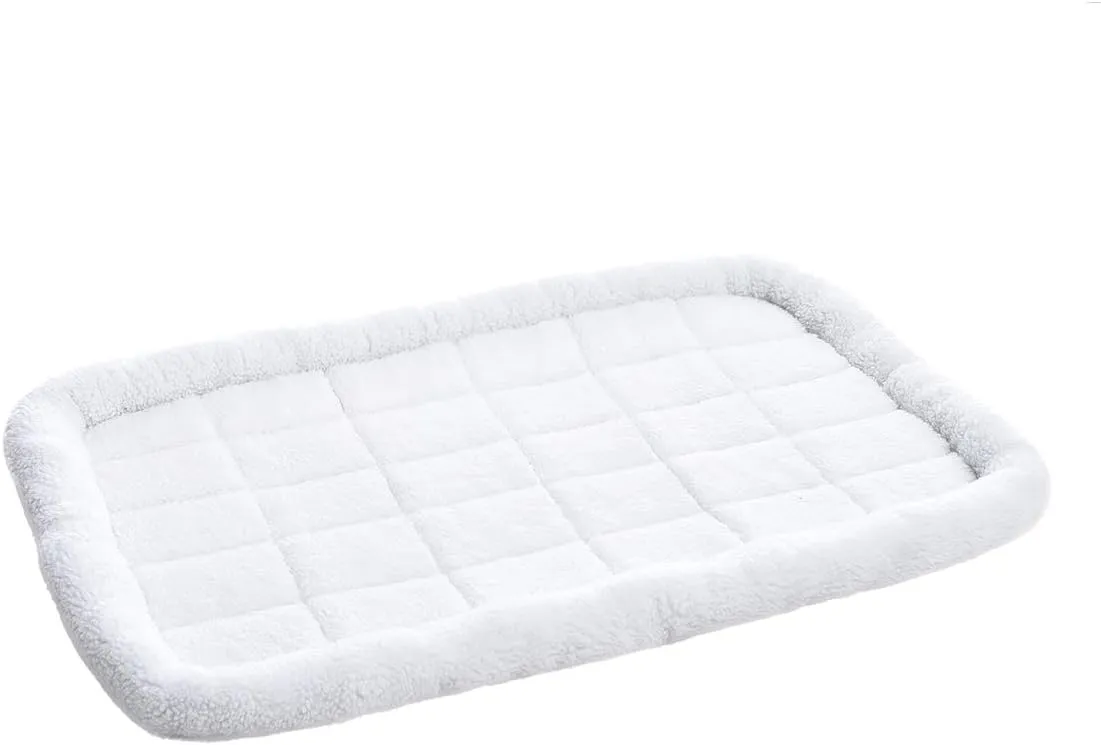 Amazon Basics Faux Sherpa Padded Bolster Dog & Pet Bed - 2 Sizes