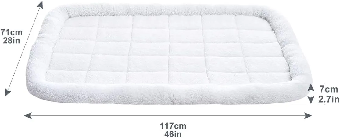 Amazon Basics Faux Sherpa Padded Bolster Dog & Pet Bed - 2 Sizes