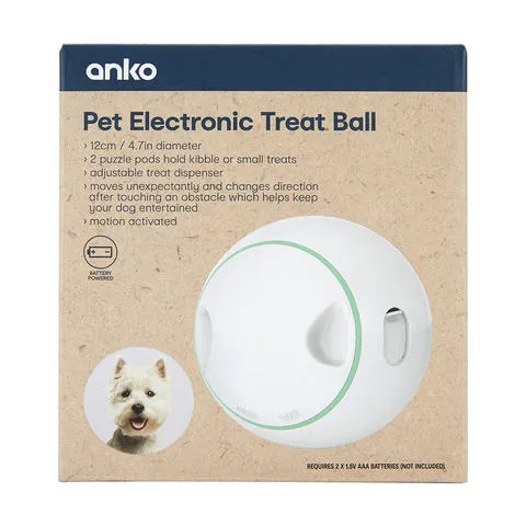 Anko Pet Electronic Treat Orb / Adjustable Treat Dispenser