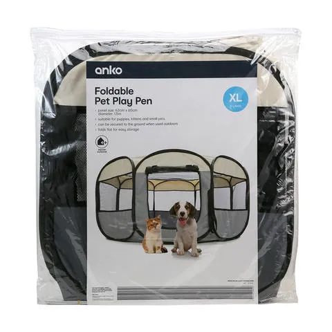 Anko Pet Playpen Foldable - Large / Extra Large