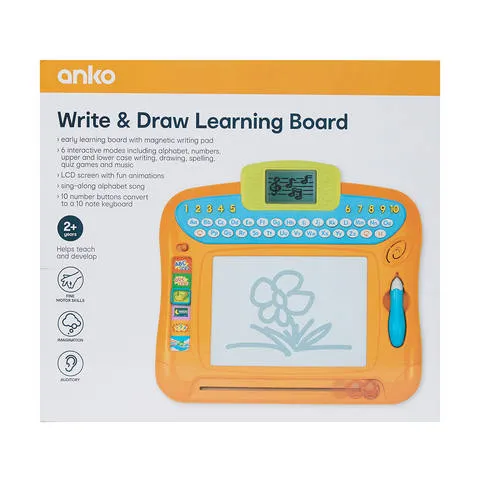 Anko Write And Draw Learning Board Suitable for Ages 2  Years