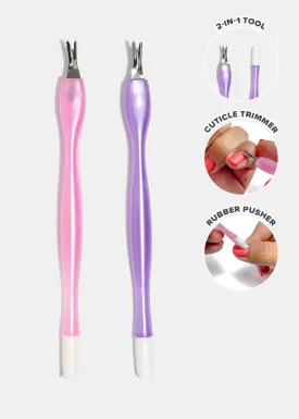 AOA 2-in-1 Cuticle Trimmer   Rubber Pusher