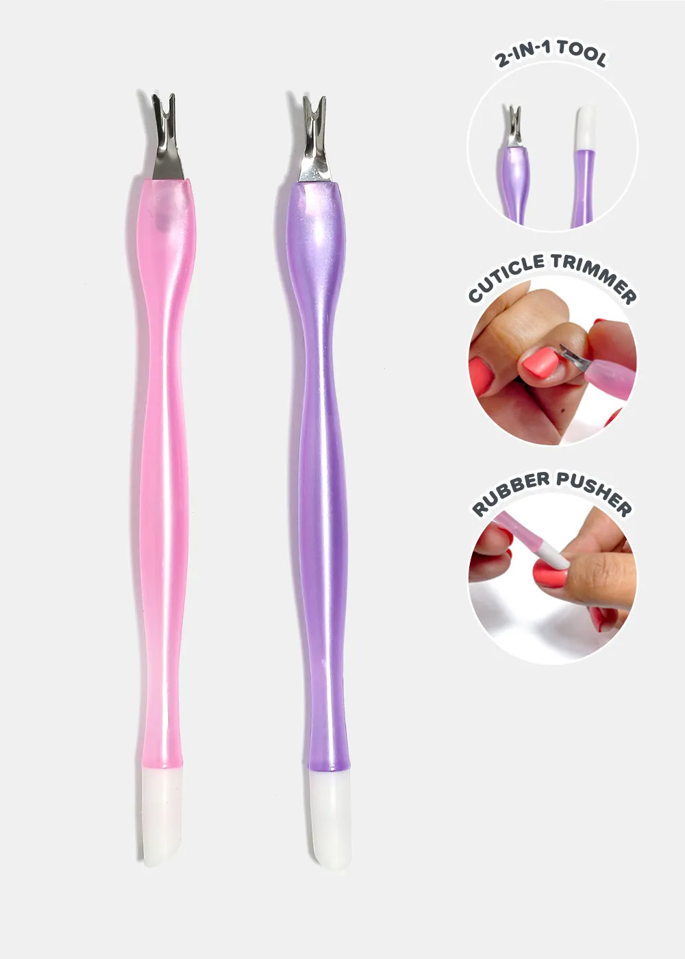 AOA 2-in-1 Cuticle Trimmer   Rubber Pusher