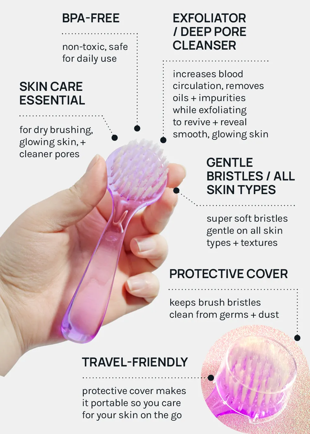 AOA Clear Skin Facial Cleansing Brush