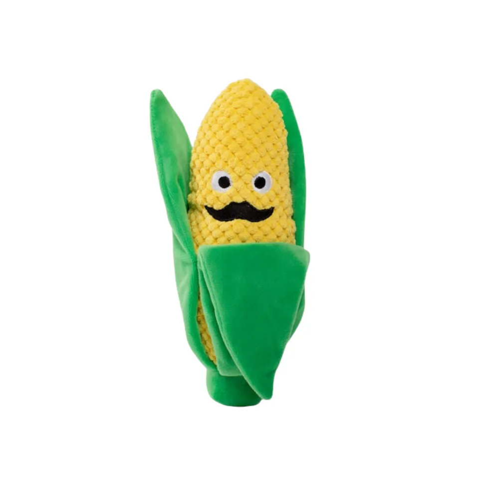 Aww Shucks Corn on the Cob Plush Dog Toy