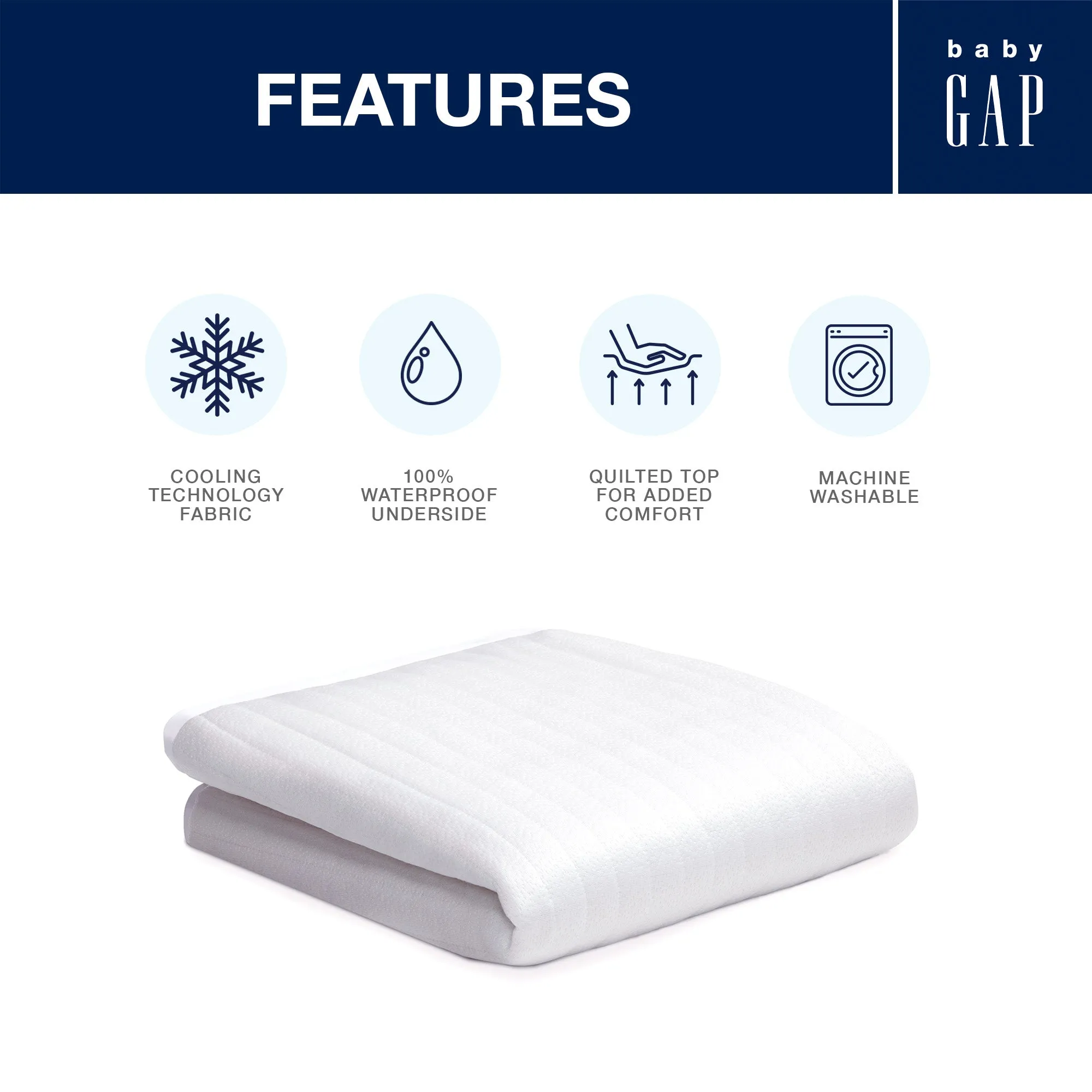 babyGap Cooling Crib Mattress Pad/Protector