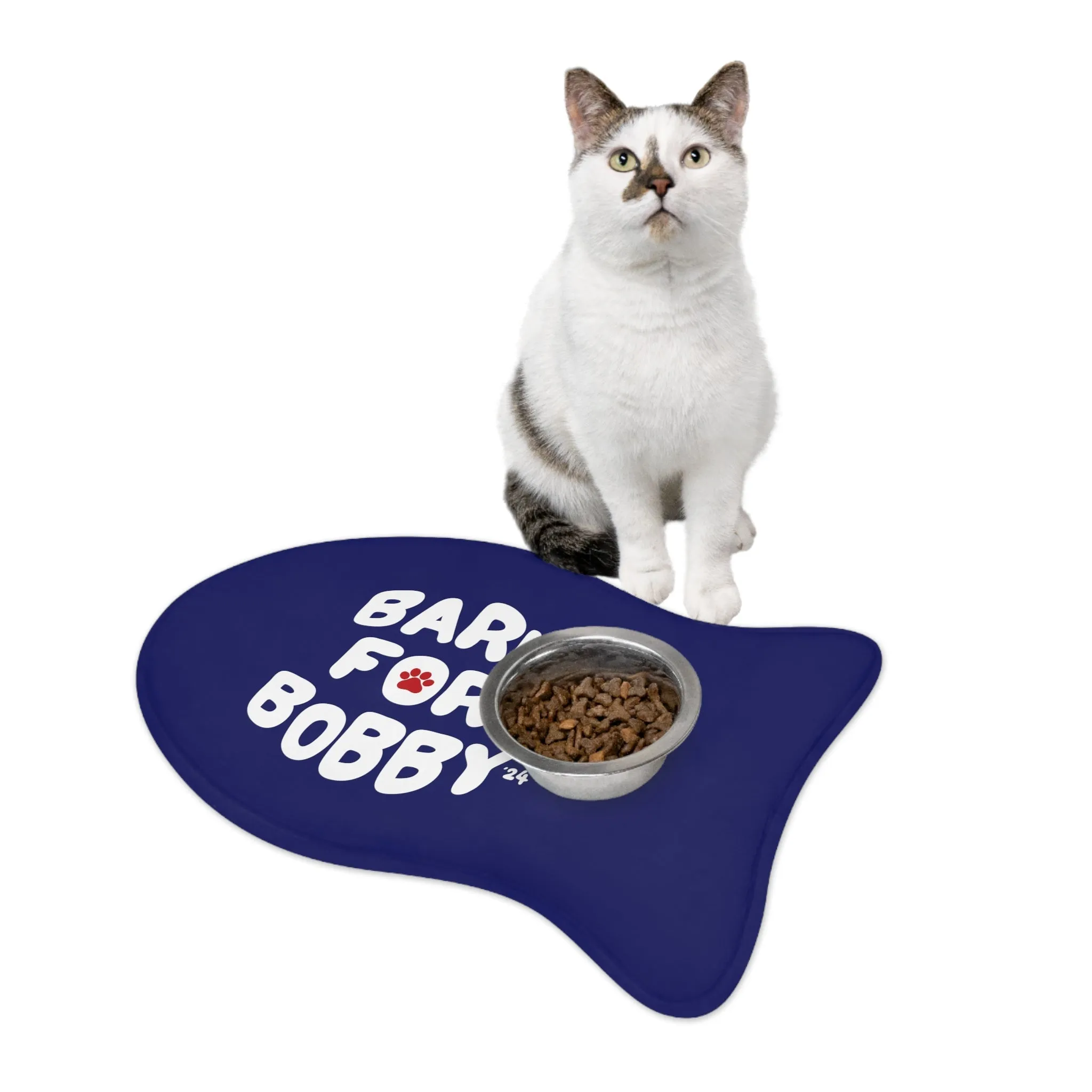 Bark for Bobby Pet Navy Feeding Mat