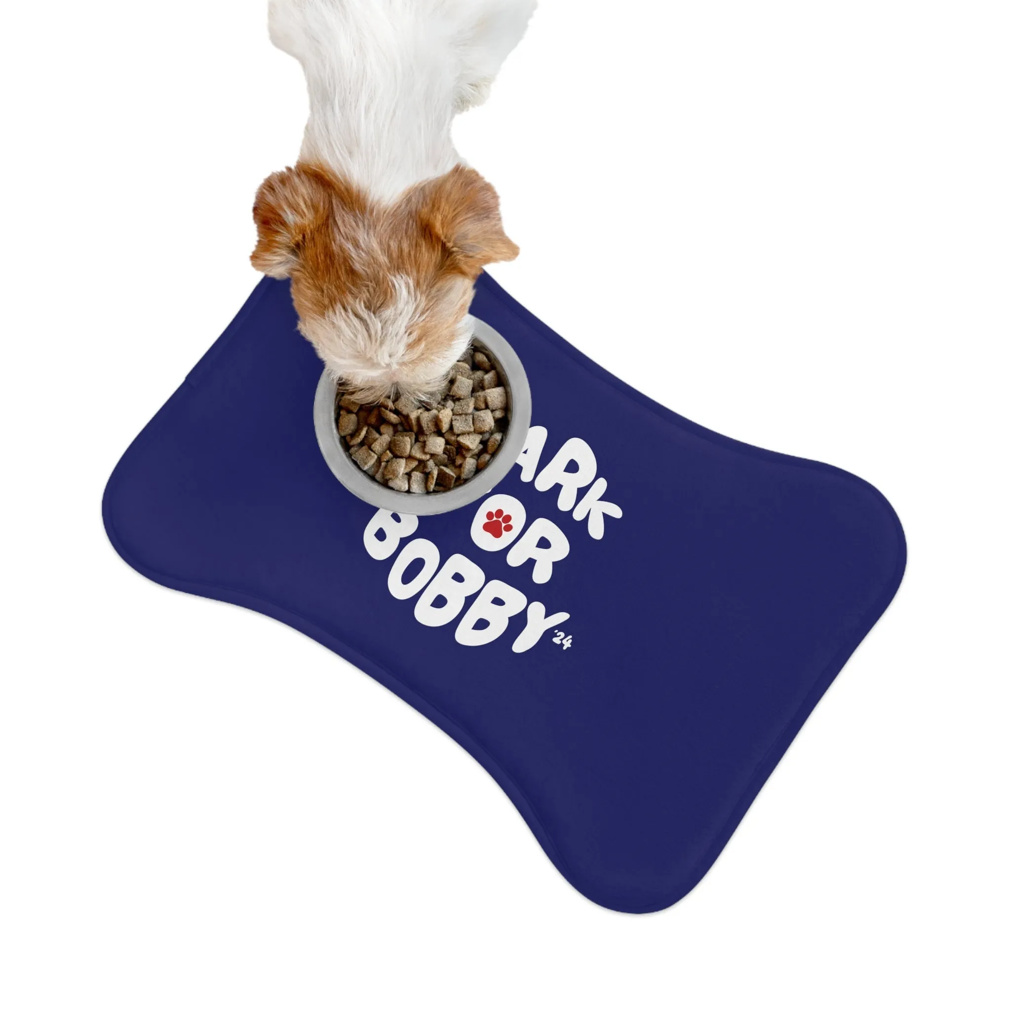 Bark for Bobby Pet Navy Feeding Mat