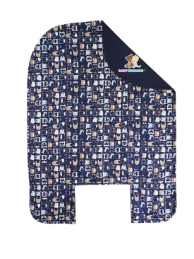 Bed Cover - Little Bears in Navy Blue