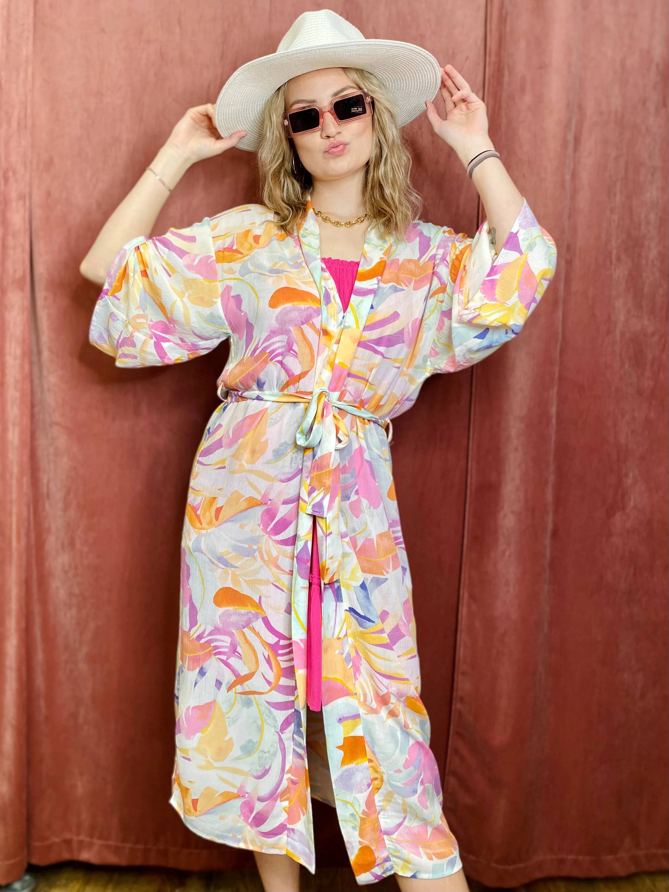 Bed to Beach Palm Kimono Z SUPPLY