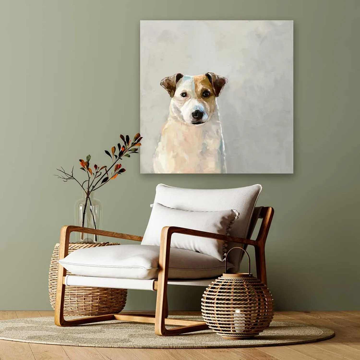 Best Friend - Good Boy Jackson Canvas Wall Art