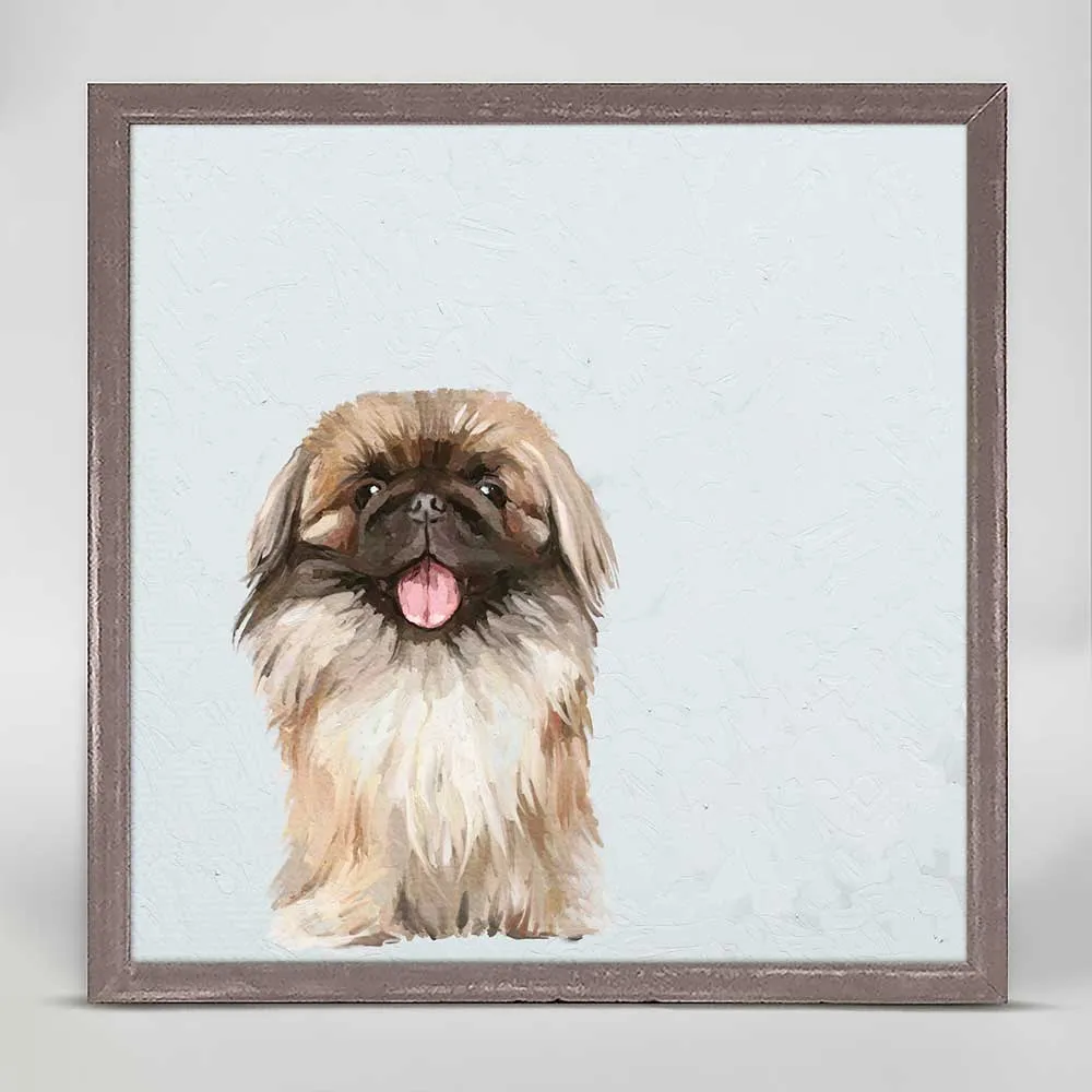 Best Friend - Pekingese Mini Framed Canvas