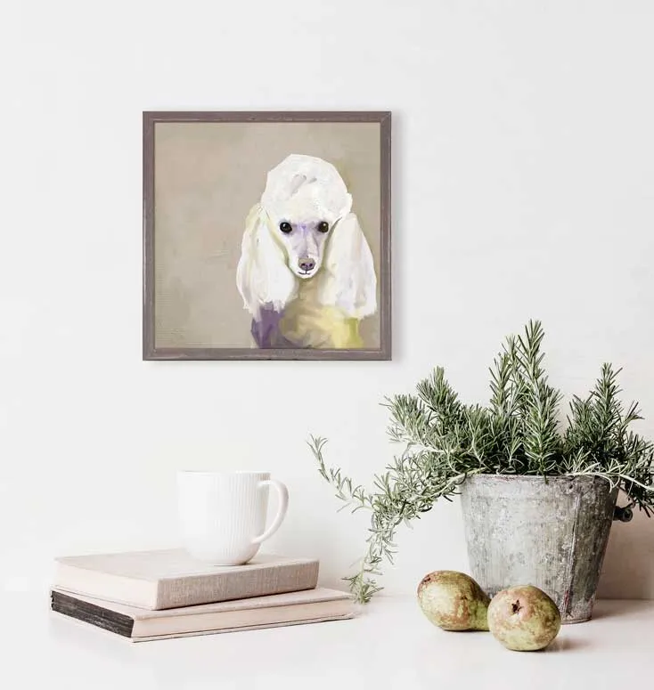 Best Friend - Poodle Mini Framed Canvas