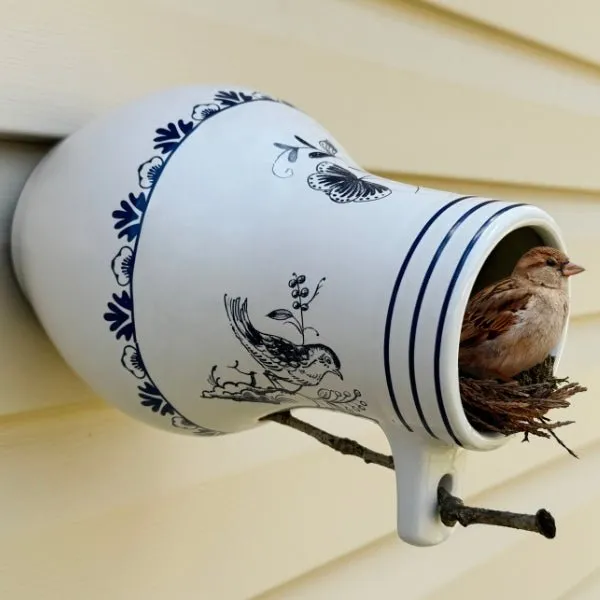 Bird Bottle - Delft Style