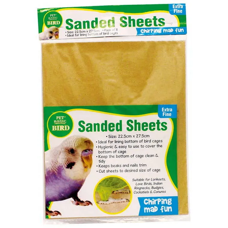 Bird Sand Sheets, 8pk