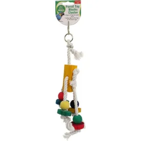 Bird Toy Parrot Cluster Block