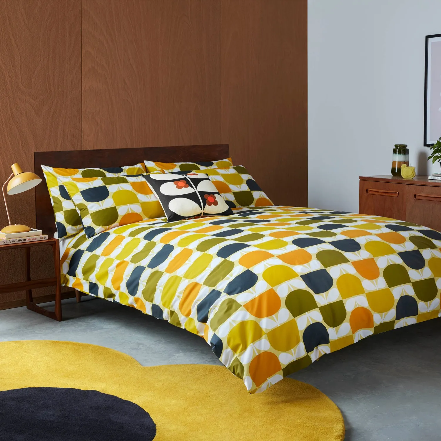 Block Stem Bed Linen - Lemon