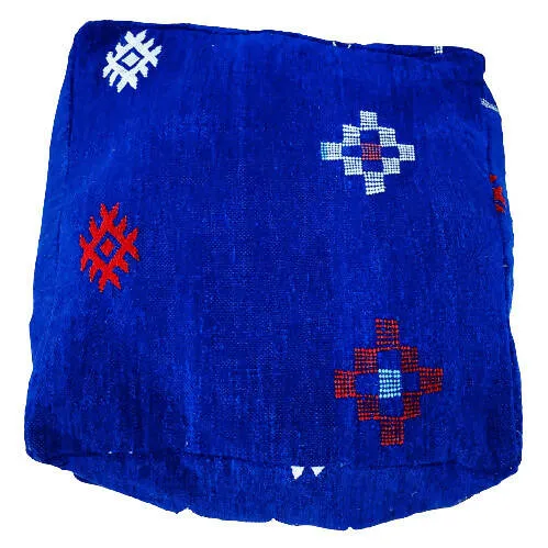 Blue Amazigh pouf