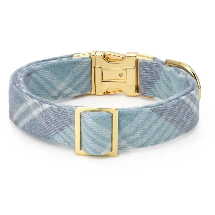 Blue Frost Plaid Collar