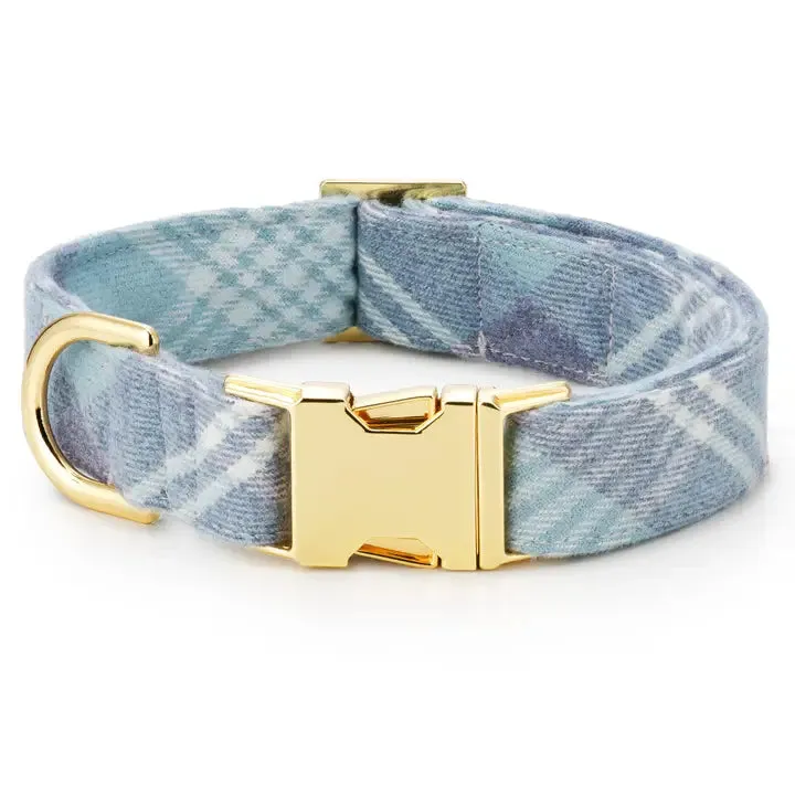 Blue Frost Plaid Collar