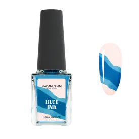 Blue Nail Art Ink