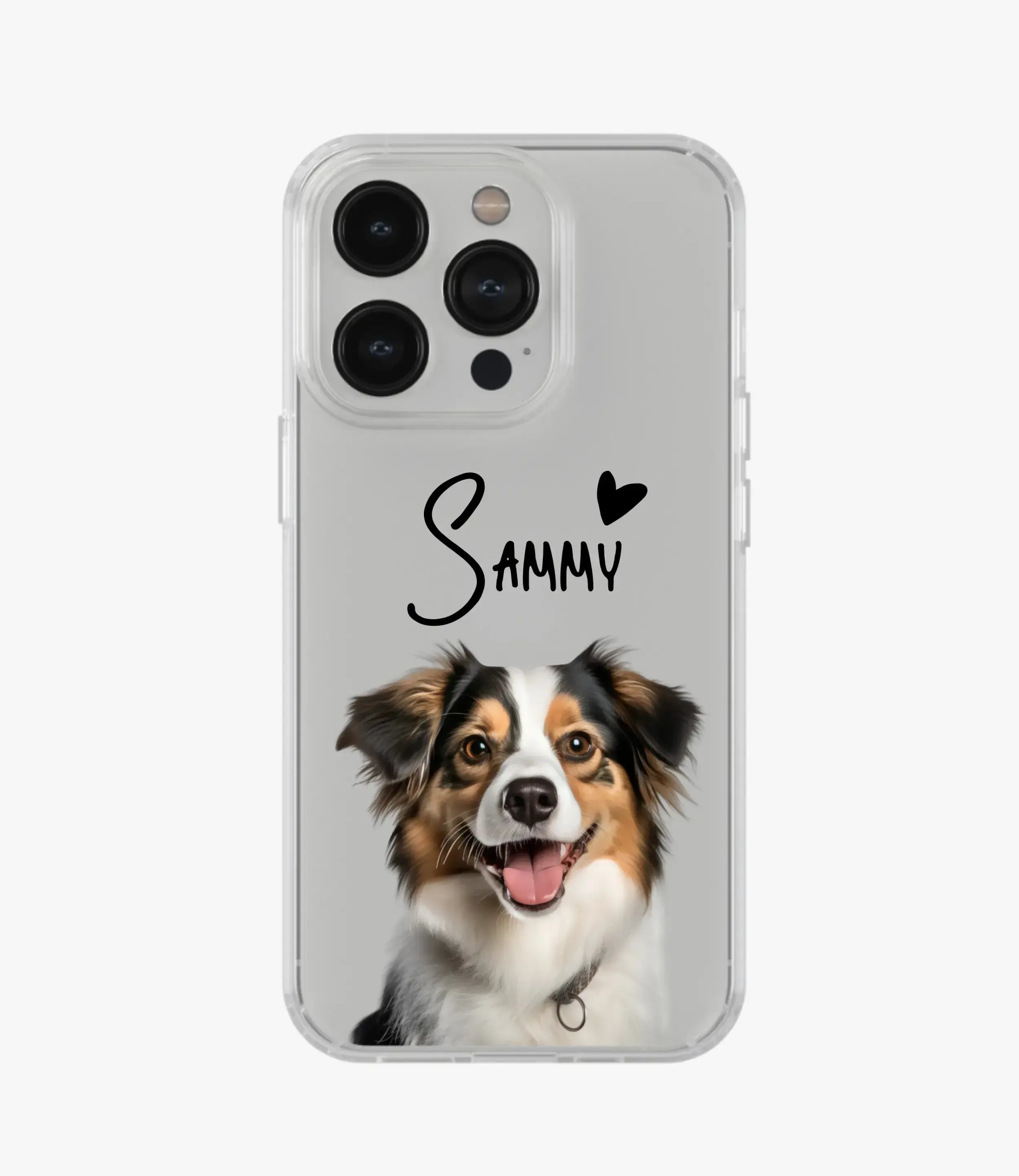 Border Collie Custom Name Silicone Case