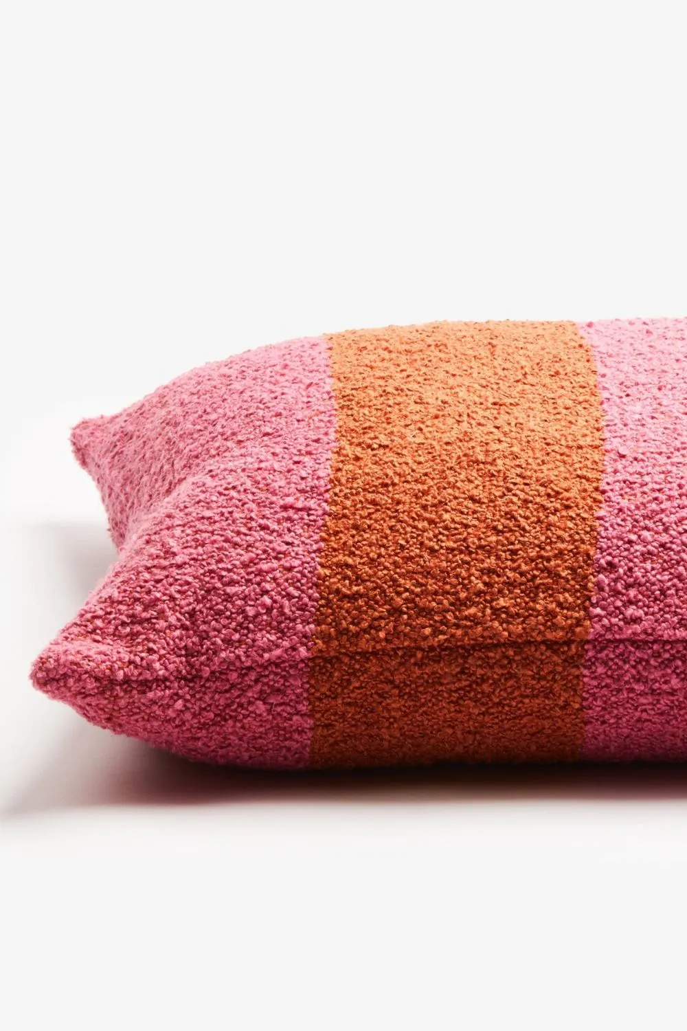 Boucle Wide Stripe Magenta 60cm Cushion