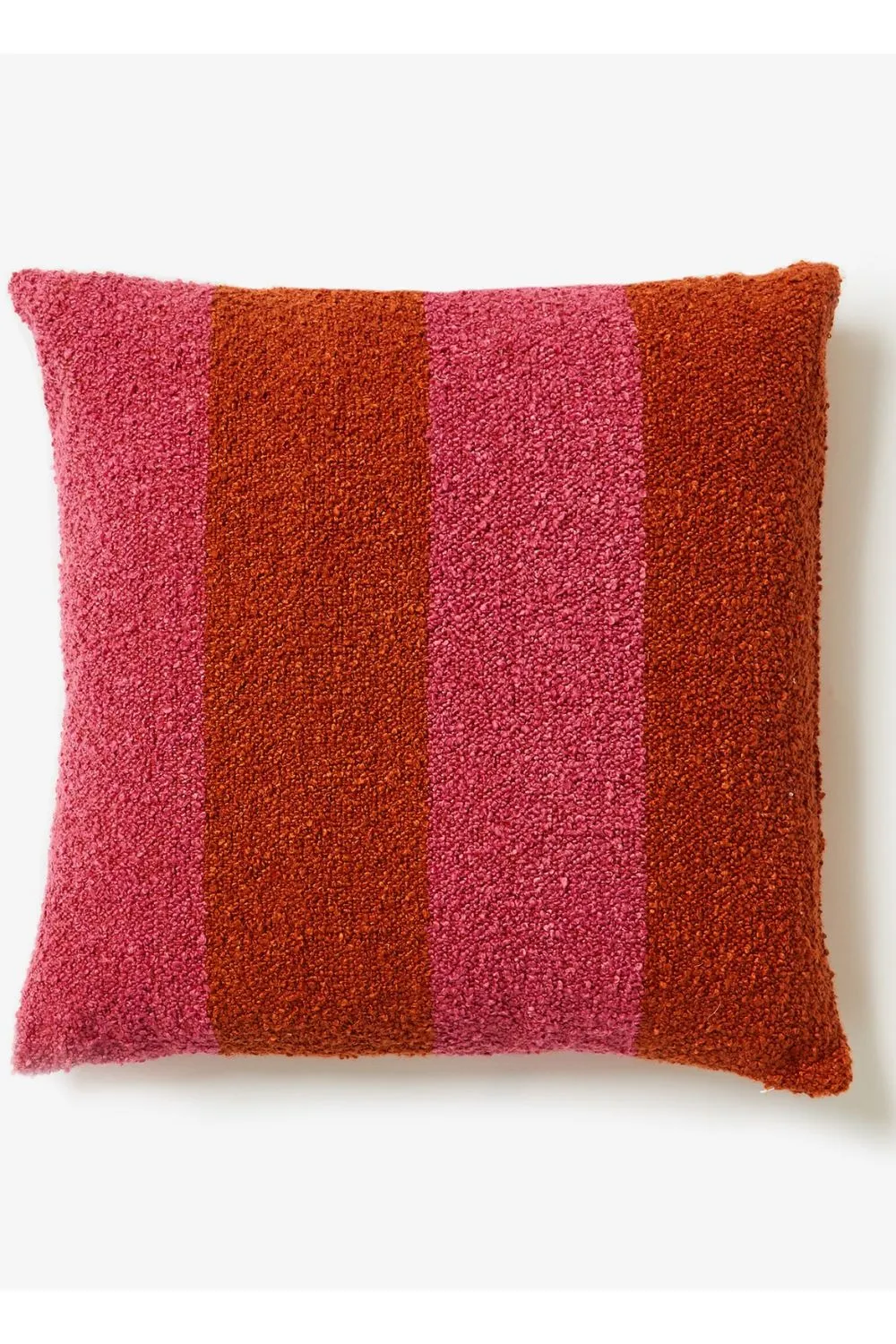 Boucle Wide Stripe Magenta 60cm Cushion