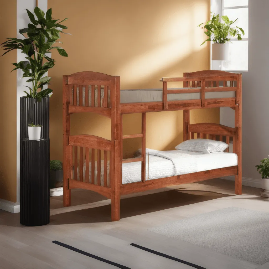 Brodrig Wooden Double Decker Bed