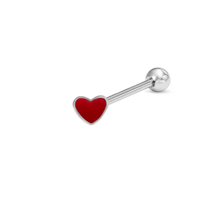 Butterfly Heart Shaped Stainless Steel Tongue Ring