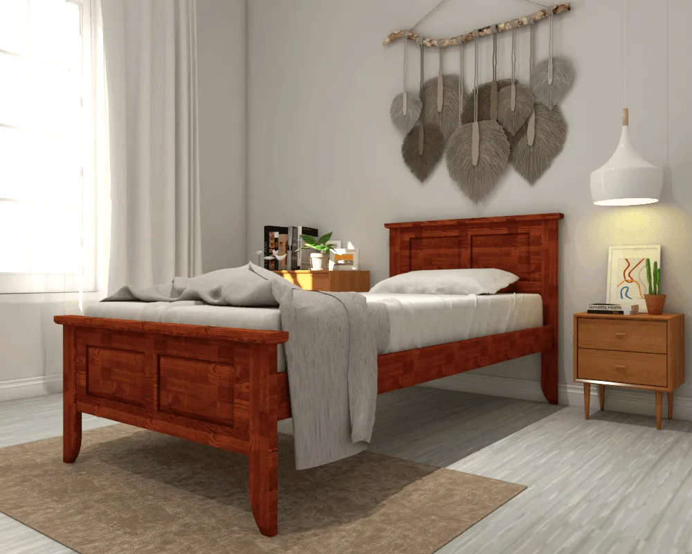 Carleton Cherry Wooden Bed