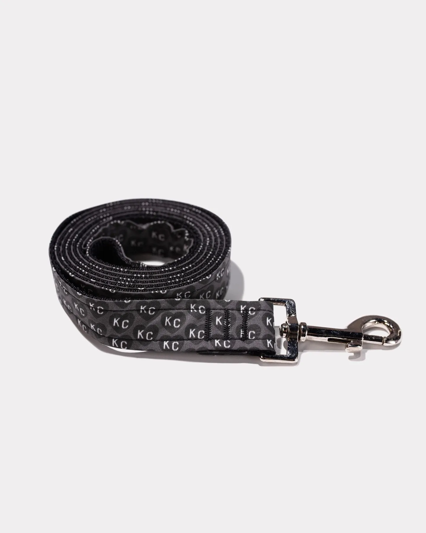 Charlie Hustle KC Heart Black Dog Leash