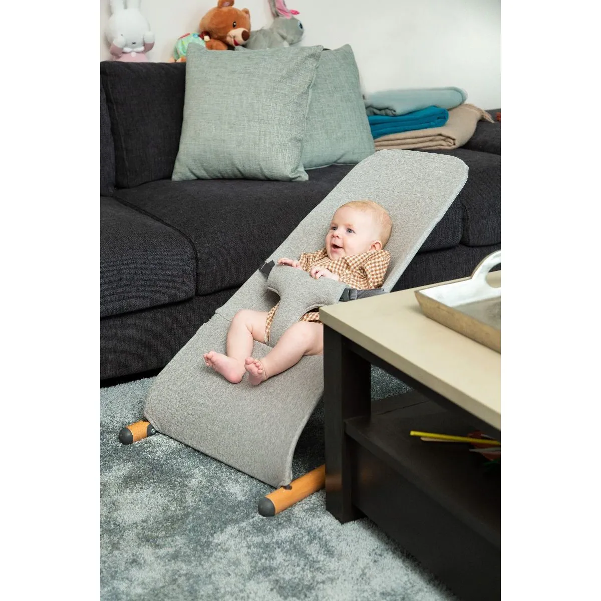 Childhome Evolux Bouncer - Jersey Grey