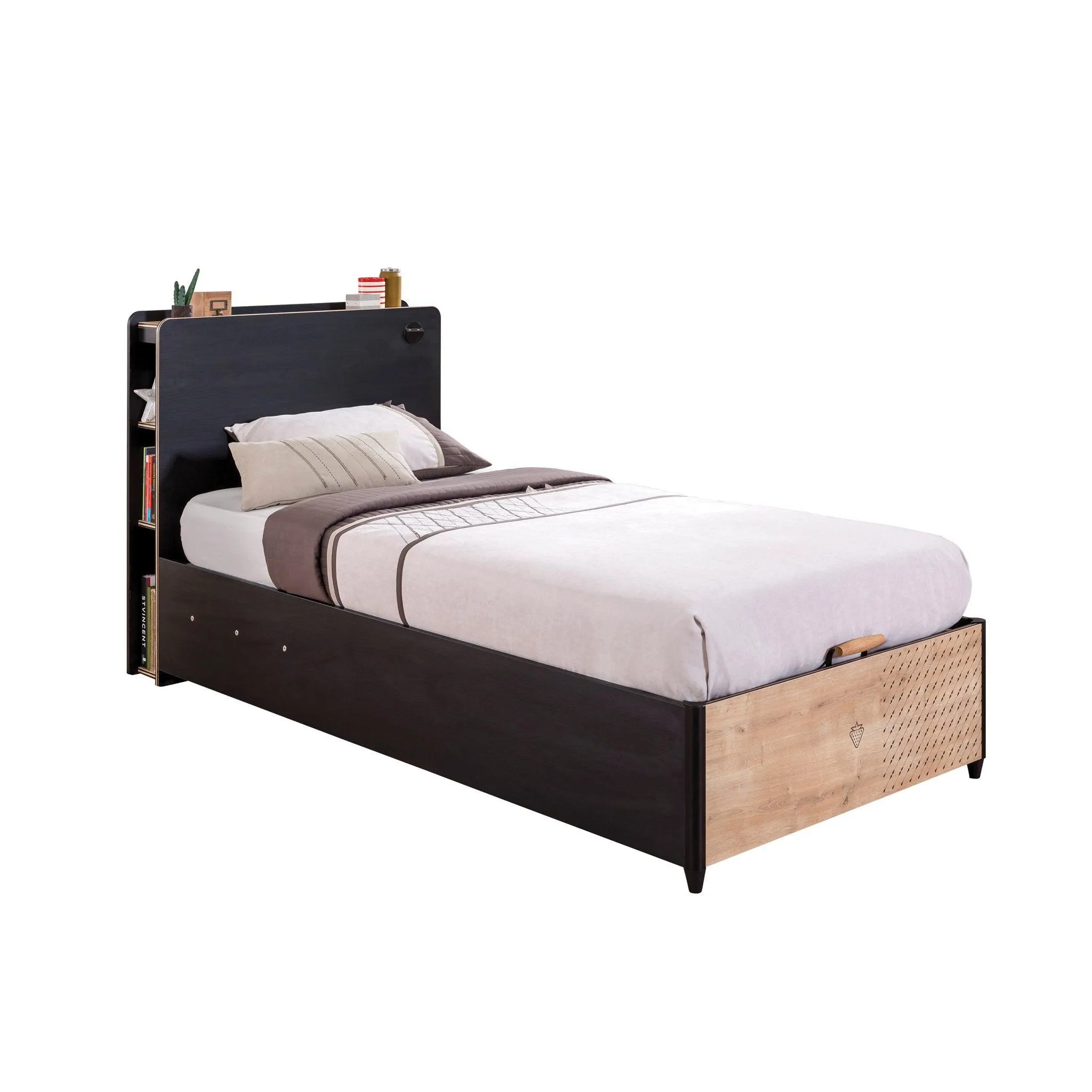 Cilek Black Storage Bed (100X200 Cm or 120x200 Cm)