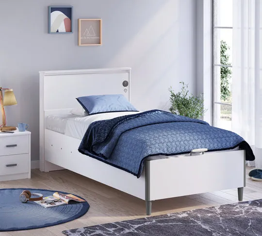 Cilek White Storage Bed (100X200 Cm or 120x200 Cm) - Headboard Optional