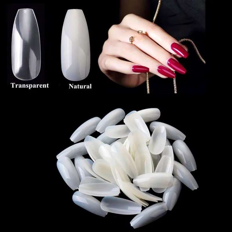 Coffin Ballerina Nail Tips 500ct