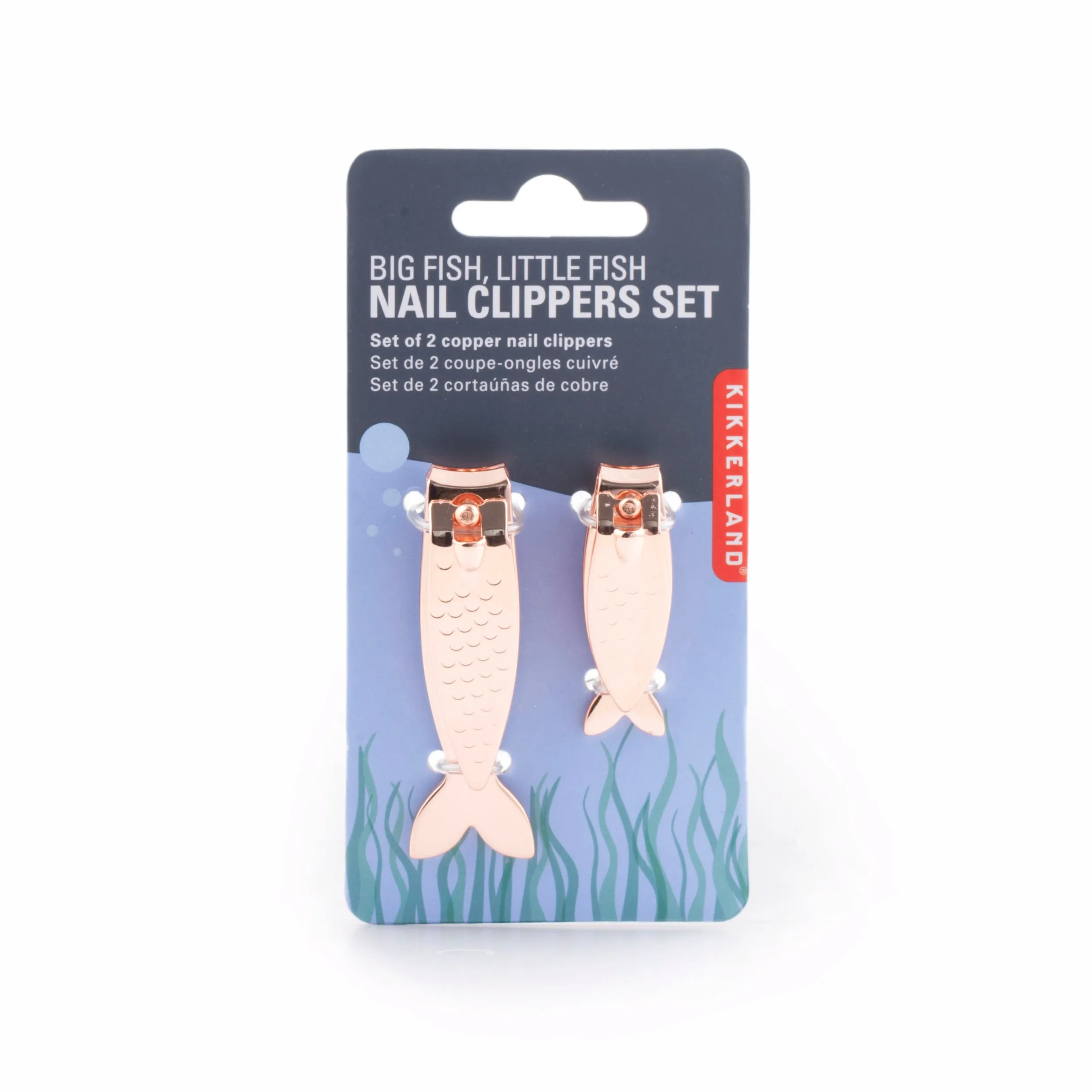 Copper Big Fish, Little Fish Nail Clippers Set