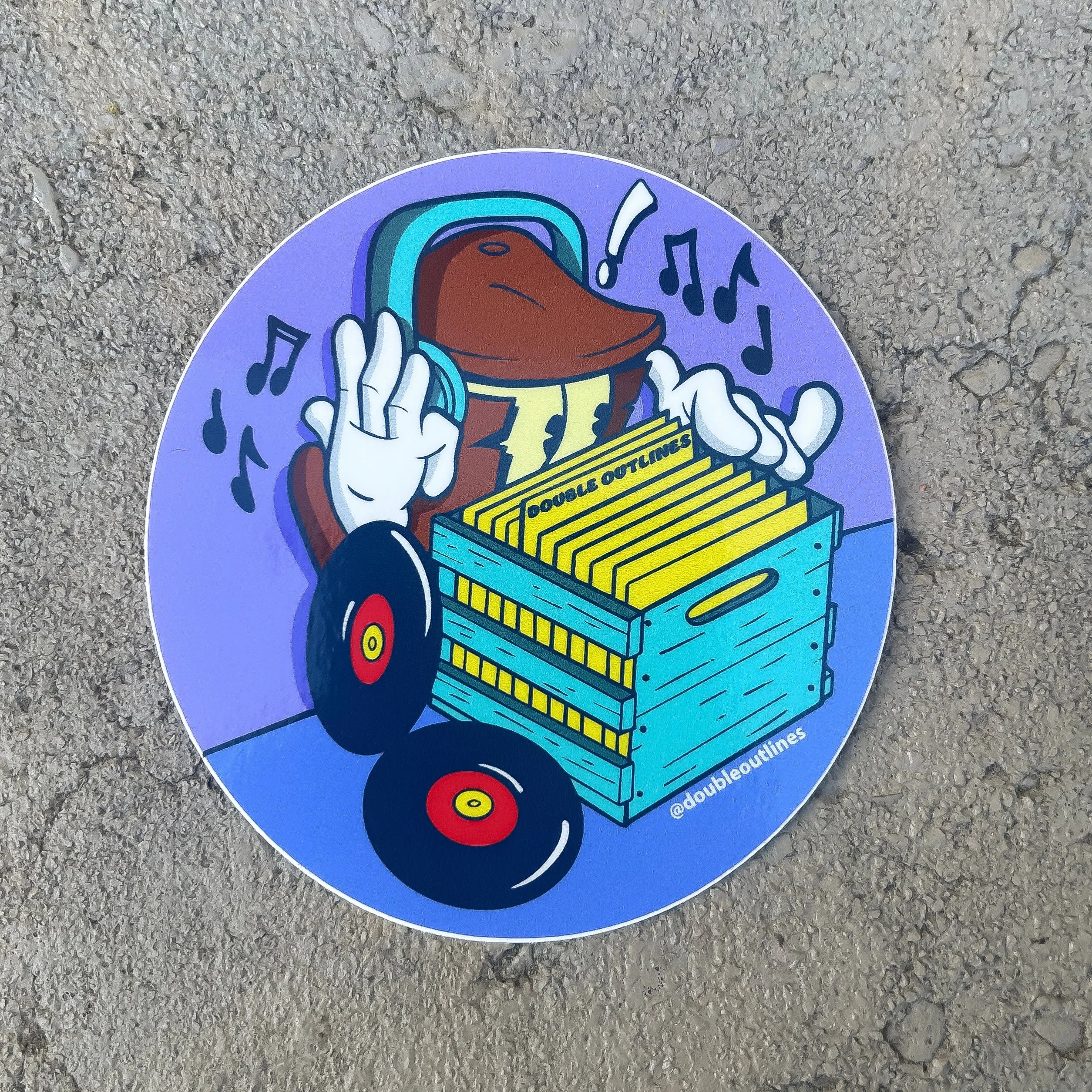 Crate Diggin Sticker