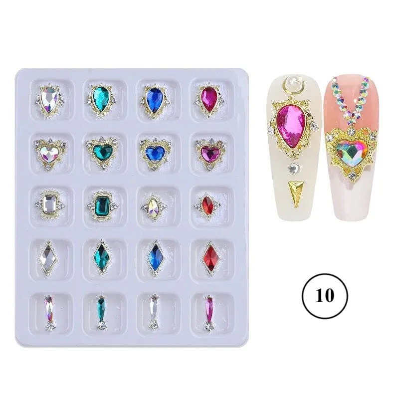 Crystal Jewellery 3D Charm 20pcs