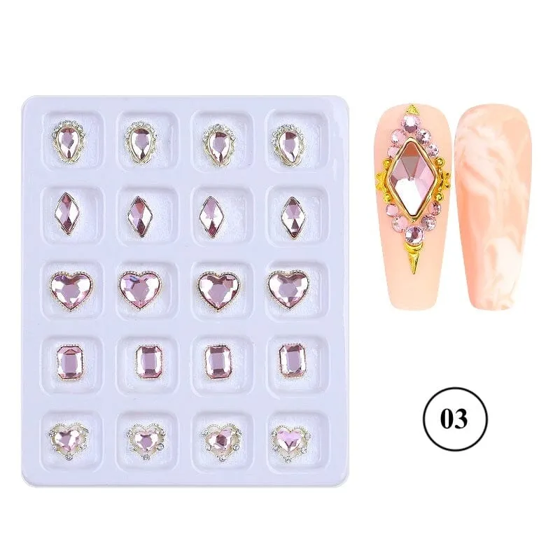 Crystal Jewellery 3D Charm 20pcs