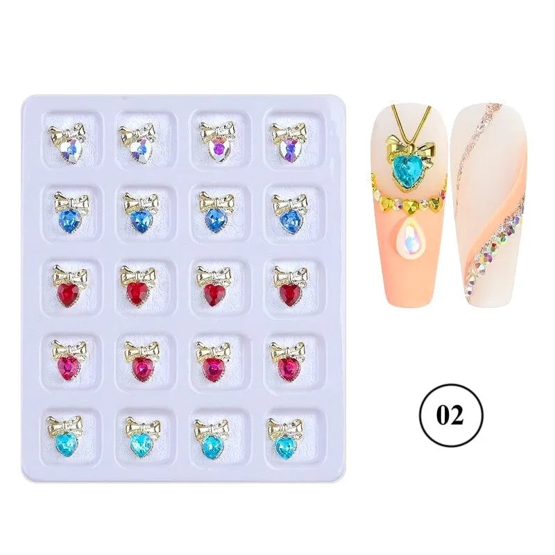 Crystal Jewellery 3D Charm 20pcs