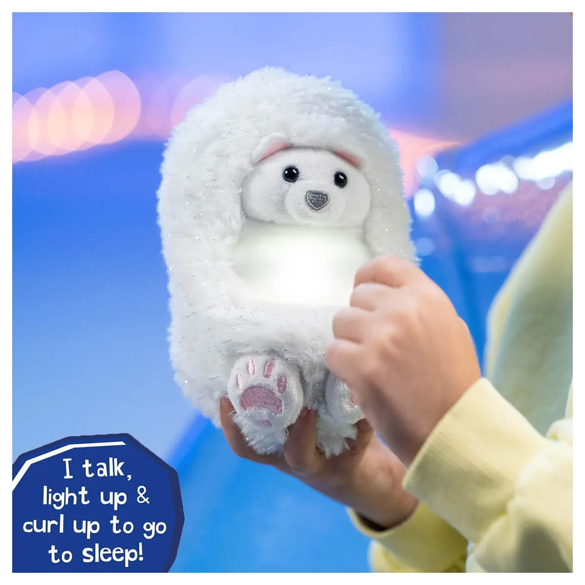 Curlimals Arctic Glow Perry Polar Bear Interactive Pet