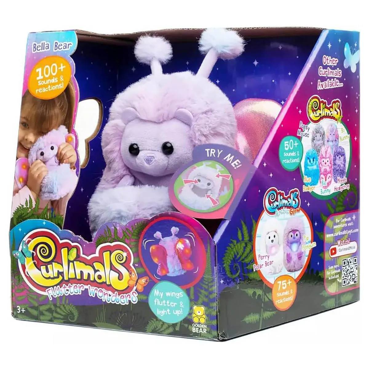 Curlimals Flutter Wonder Bella Bear Interactive Pet