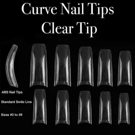 CURVE Clear/Natural Nail Tips 100/300ct